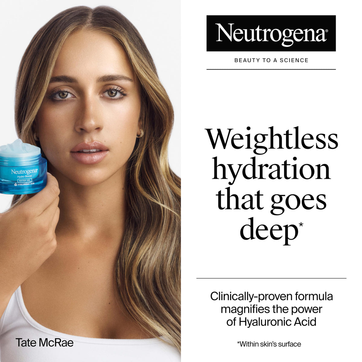 Neutrogena refillable glass jar with lid demonstrating reusable container