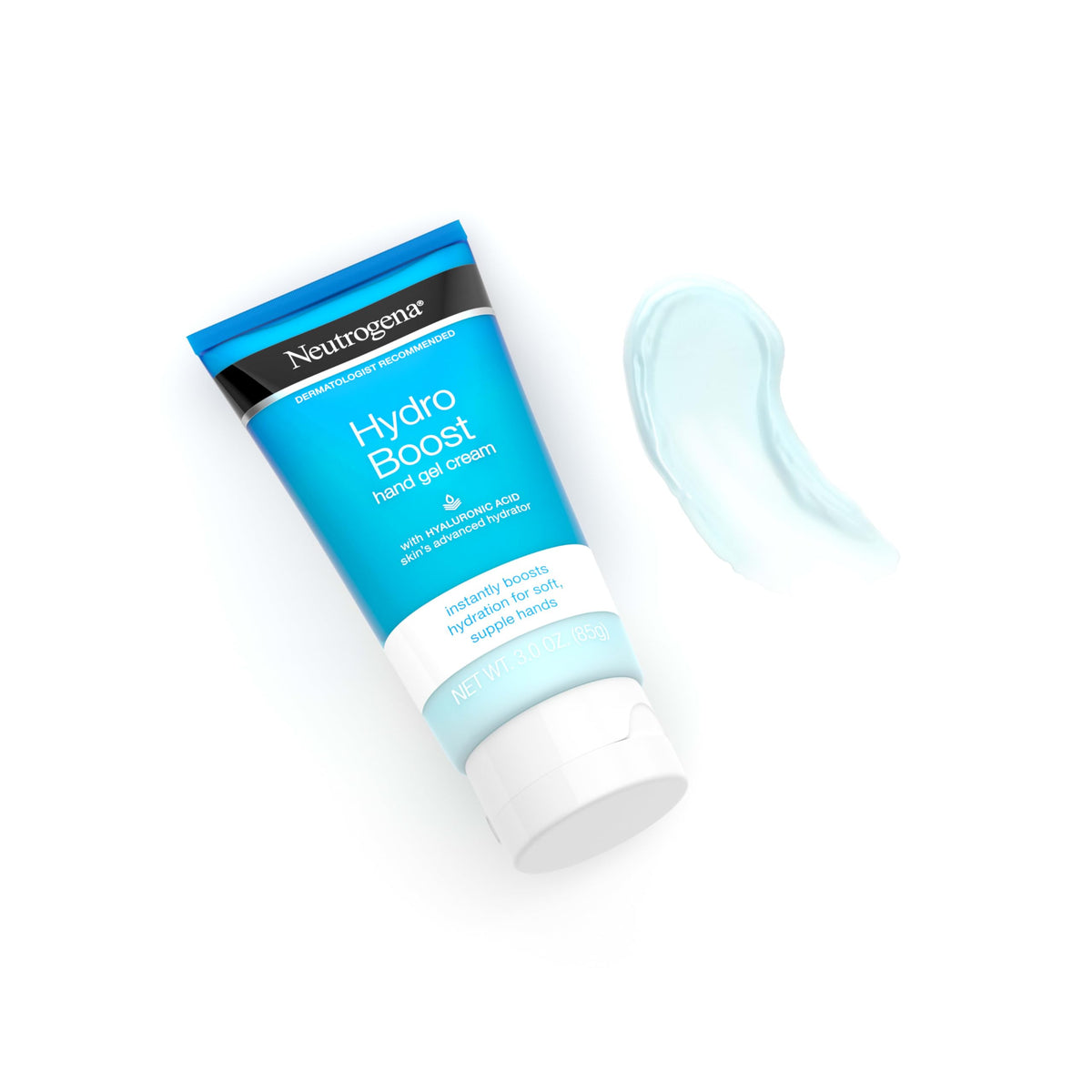Neutrogena product label close-up showing dermatologist-tested claims benefit