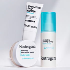 Neutrogena lifestyle on bathroom counter suggesting daily routine