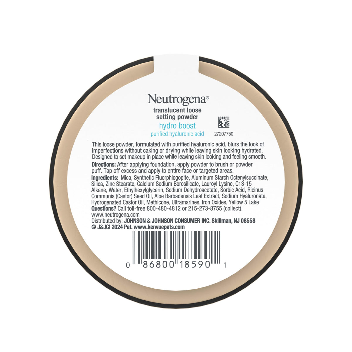 Neutrogena powder on bathroom vanity suggesting hydrated, everyday use