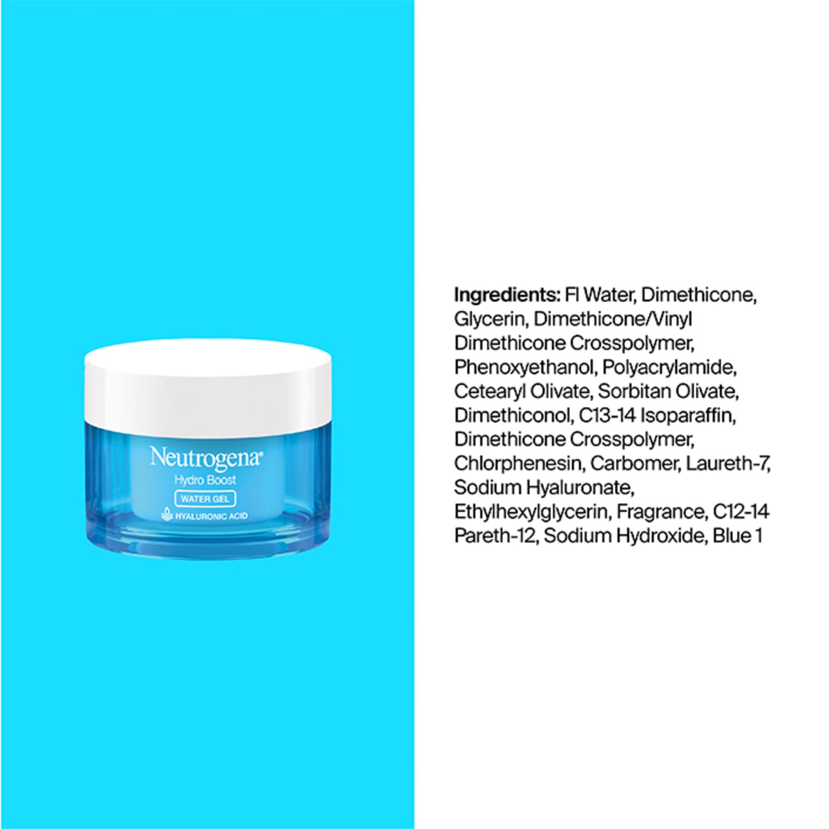 Neutrogena on-model skin showing dewy hydrated appearance benefit