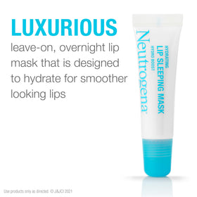 Before-and-after lip shot using Neutrogena mask, illustrating smoother-looking lips