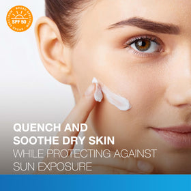 Neutrogena moisturizer texture close-up showing lightweight gel for fast absorption