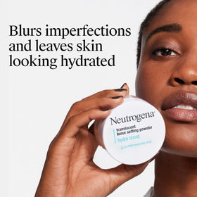 Neutrogena close-up of fine powder texture demonstrating smooth blur effect