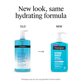 Neutrogena Hydro Boost pump and cap detail for easy dispensing benefit