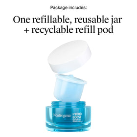 Neutrogena refill pod close-up highlighting low-plastic refill design