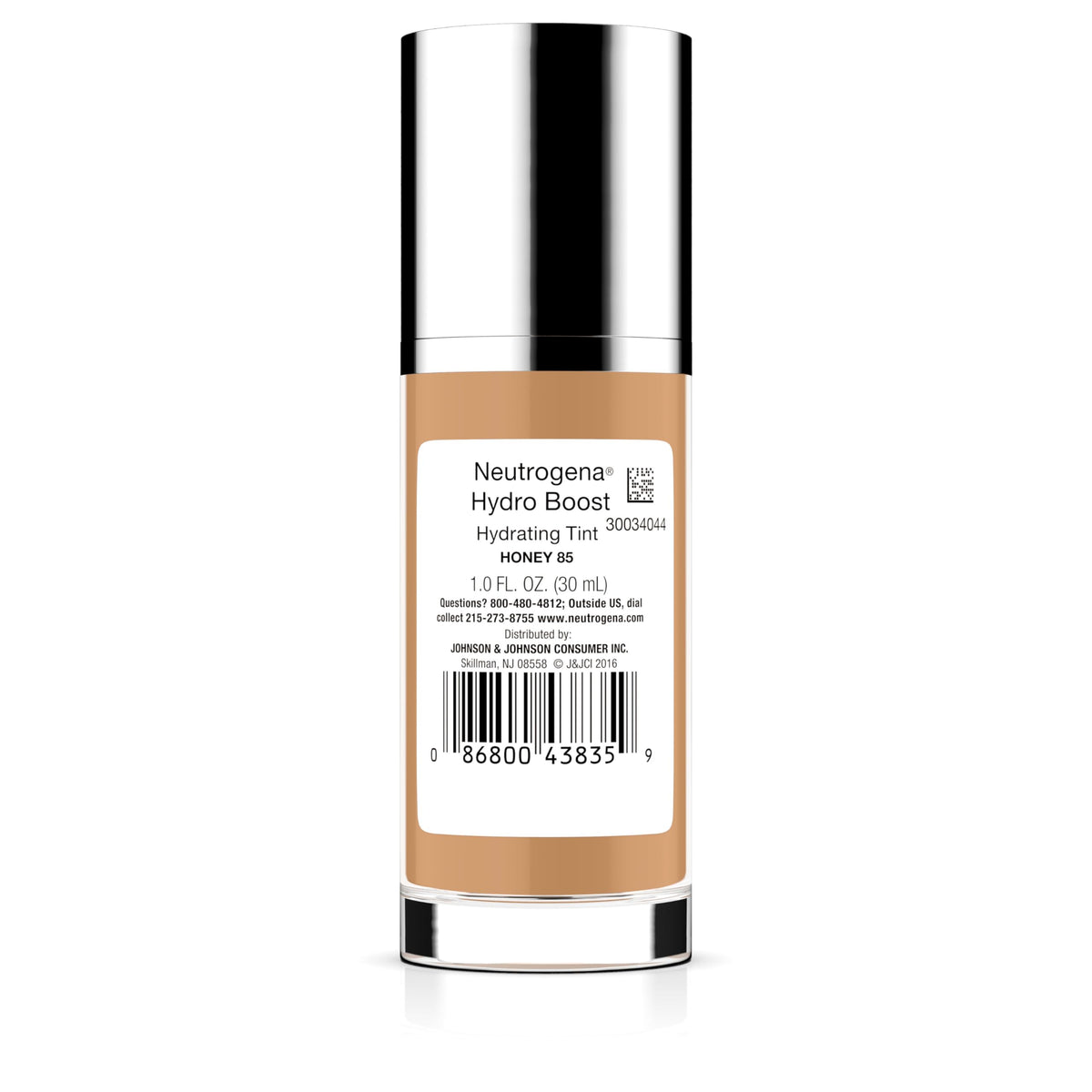 Neutrogena size comparison next to coin highlighting travel-friendly 1oz