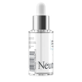 Neutrogena bottle beside coin to show 1.0 fl oz size and travel-friendly benefit