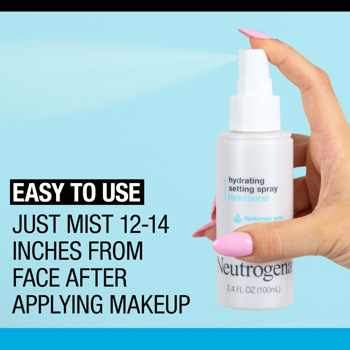 Neutrogena mist over finished makeup preserving dewy, long-lasting look