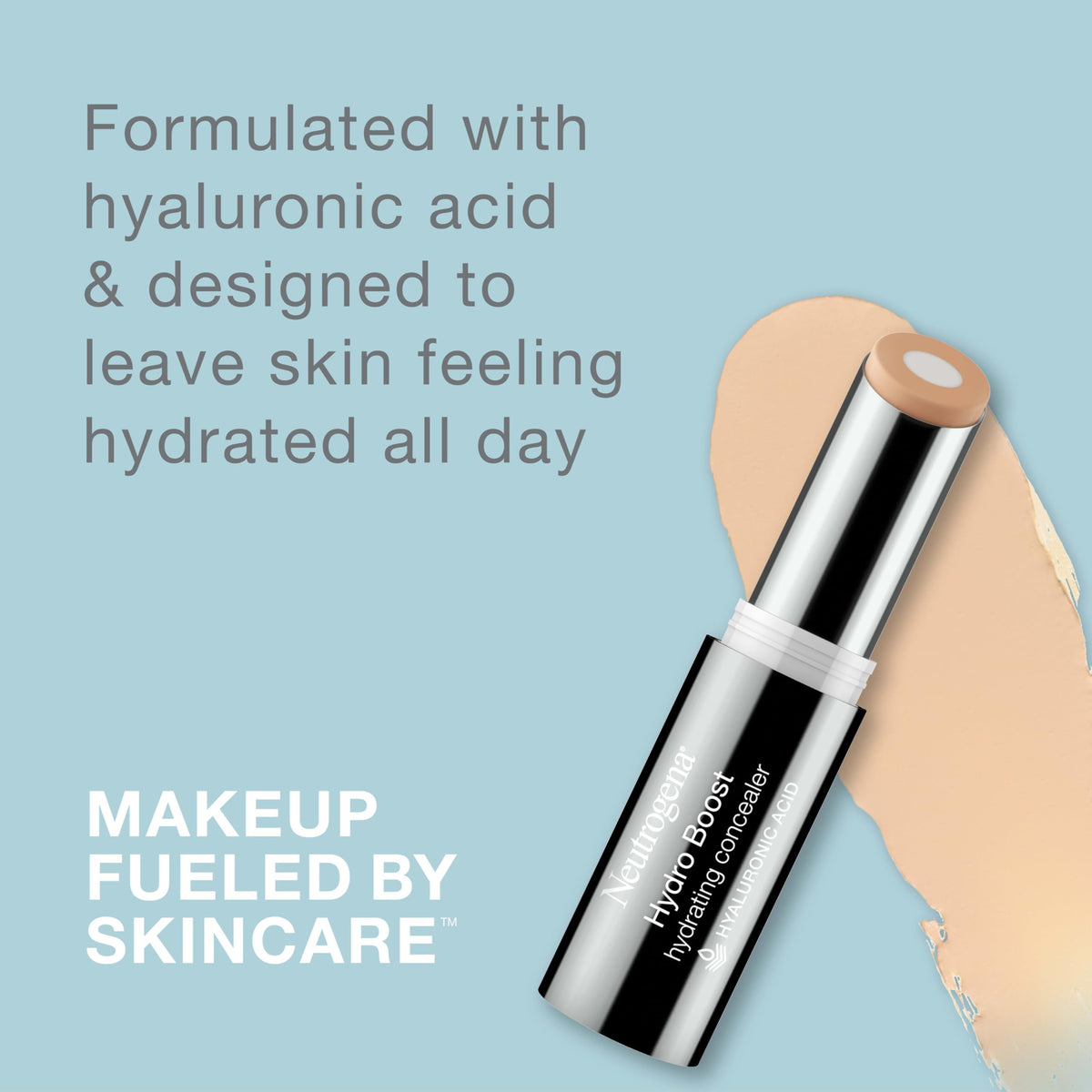 Neutrogena concealer stick open cap with product tip ready for precise application benefit