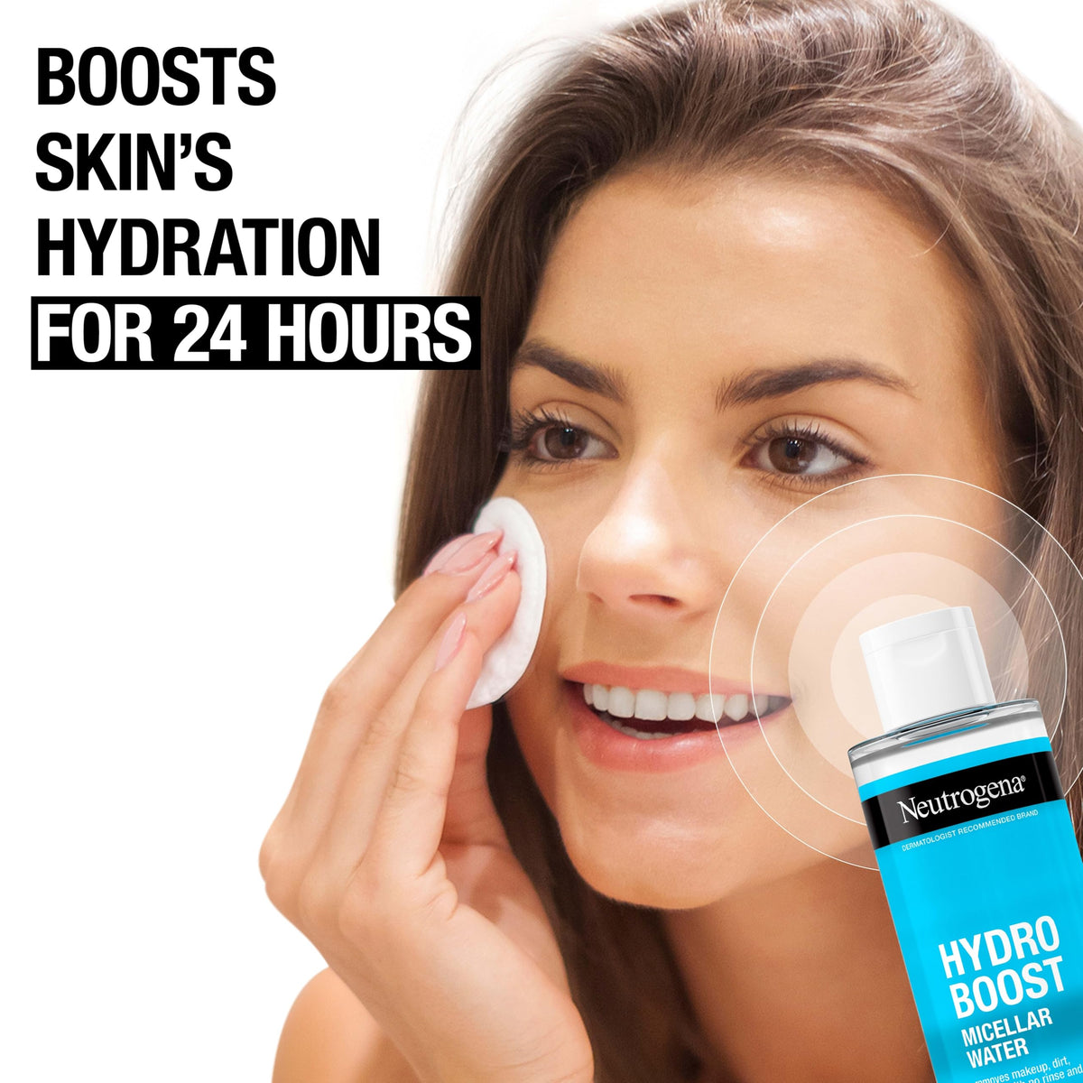 Neutrogena clear micellar water drop to show lightweight texture and moisture