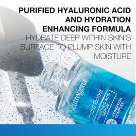 Neutrogena Hydro Boost texture visible on dropper highlighting lightweight absorption benefit