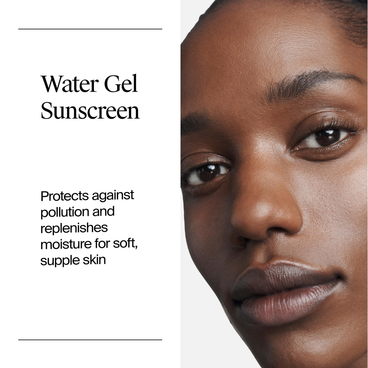 Neutrogena gel texture close-up demonstrating lightweight hydration
