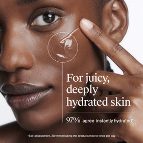 Neutrogena water-gel texture swipe showing lightweight hydration feel
