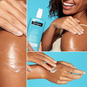 Neutrogena texture swatch of gel-cream illustrating lightweight feel