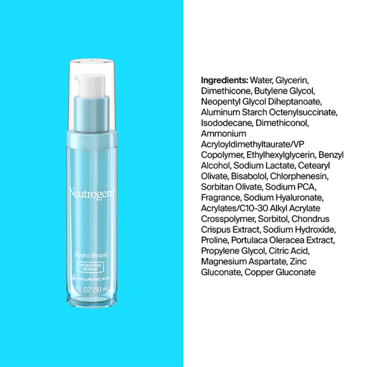 Neutrogena bottle inside travel bag highlighting on-the-go hydration