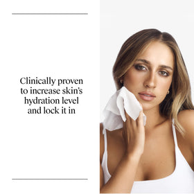Neutrogena wipe removing waterproof mascara gently from eyelashes