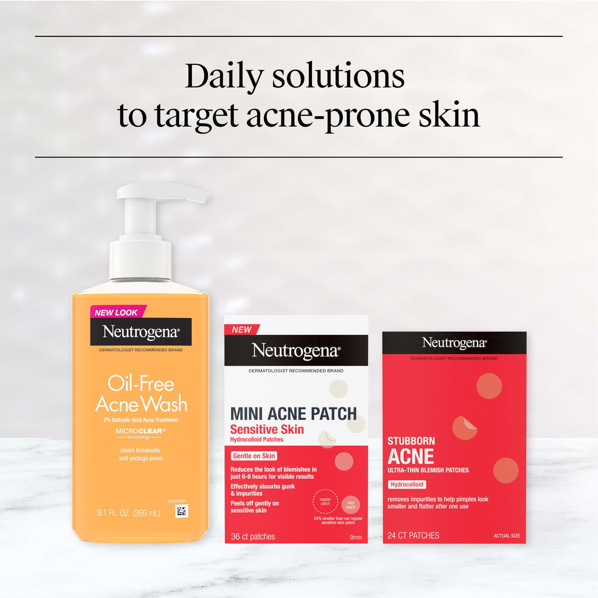 Neutrogena hydrocolloid patch absorbing fluid illustrating impurity removal