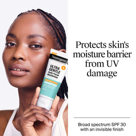 Neutrogena bottle in hand showing 3.4 fl oz travel-friendly size benefit