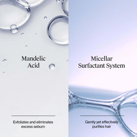 Neutrogena ingredient visual with mandelic acid and hydrolyzed collagen promoting scalp clarity
