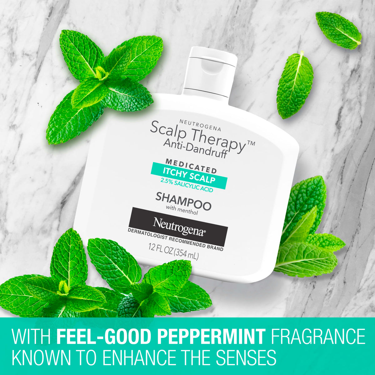 Neutrogena ingredient visual with salicylic acid callout and benefit