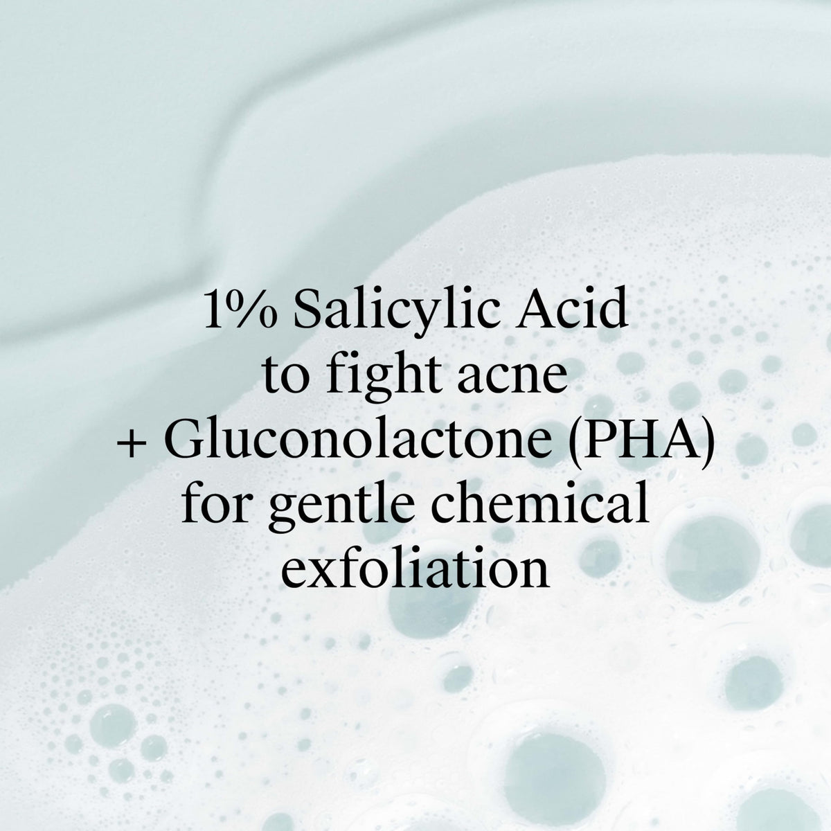 Neutrogena ingredient label highlighting salicylic acid and PHA benefits