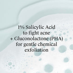Neutrogena ingredient label highlighting salicylic acid and PHA benefits