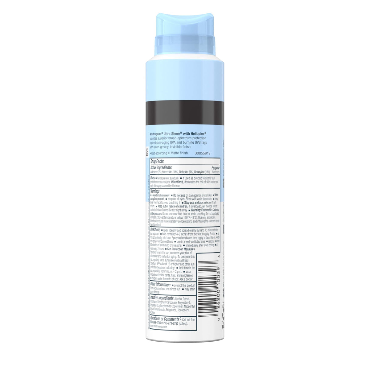 Neutrogena ingredient panel highlighting vitamin E antioxidant benefit