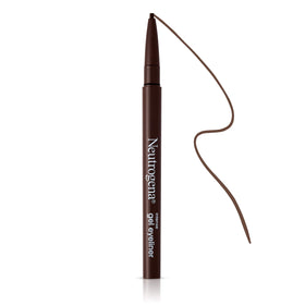 Close-up eye with a winged look created using Neutrogena gel eyeliner for bold definition