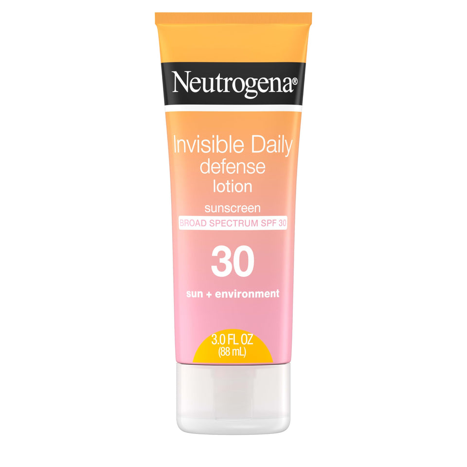 Neutrogena front packaging showing SPF 30 and invisible finish