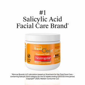 neutrogena label close-up showing active ingredients and MicroClear benefit