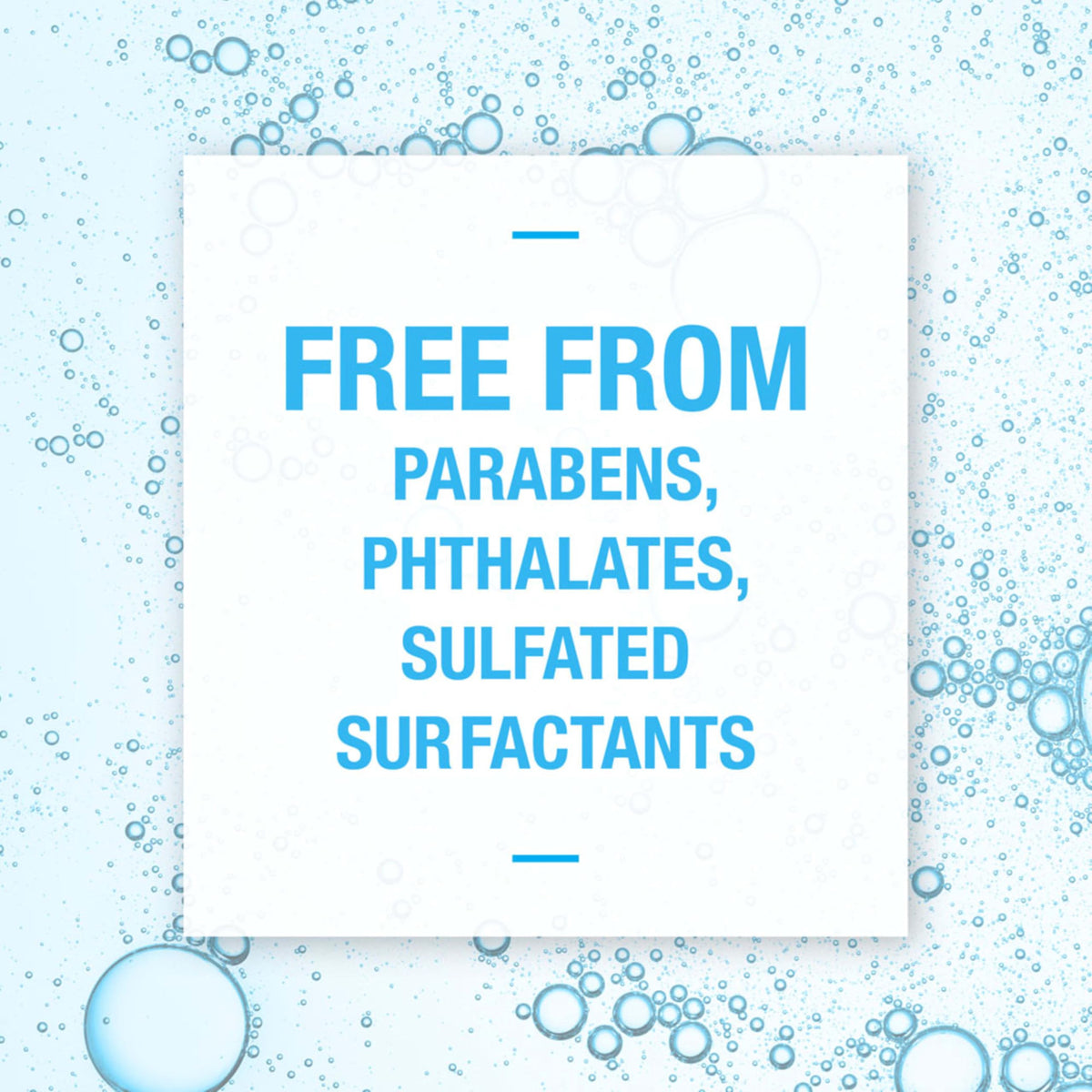 Neutrogena product label closeup listing free-from ingredients and pH balance