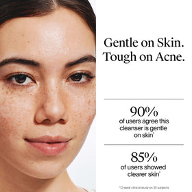Neutrogena label ingredient panel showing 2% salicylic acid information and benefit