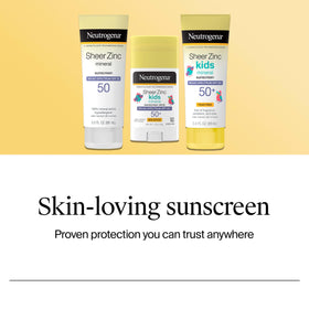Neutrogena label close-up highlighting zinc oxide ingredient for gentle protection
