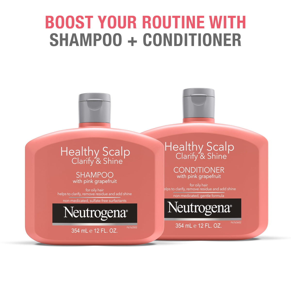 Neutrogena before and after lengths showing detangling and shine benefit