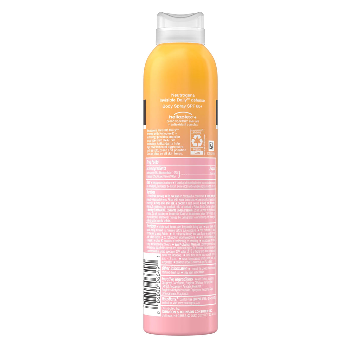 Neutrogena active runner applying spray for fast outdoor protection