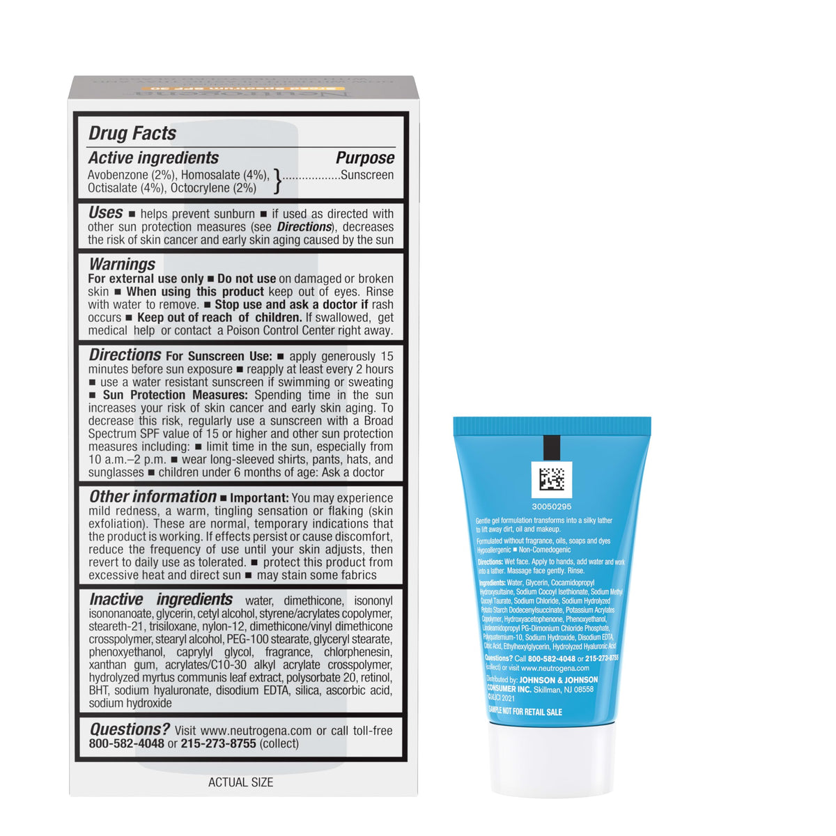 Neutrogena products staged in bathroom to illustrate simple morning skincare routine