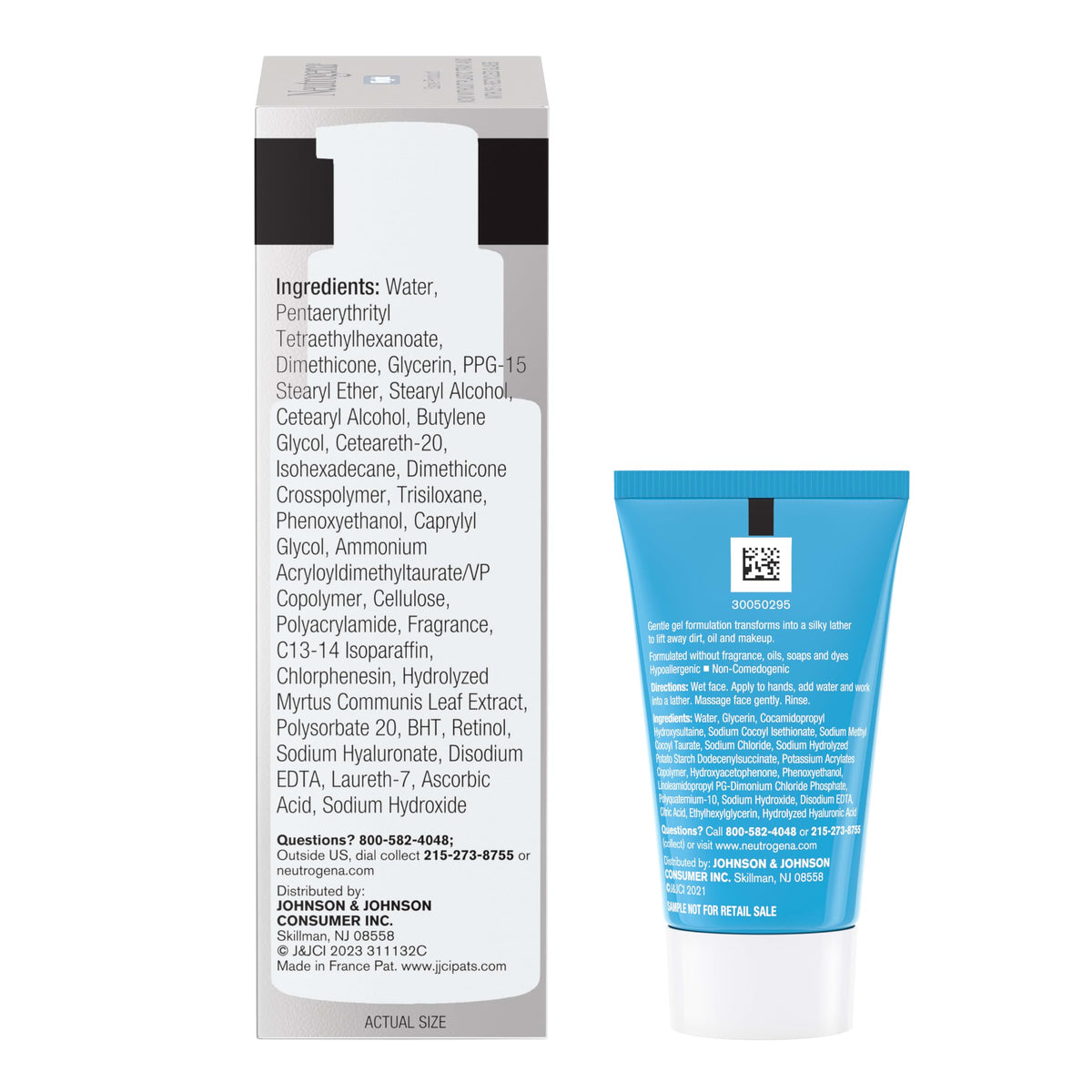 Neutrogena lifestyle bathroom shelf display showing product integrated into nightly ritual