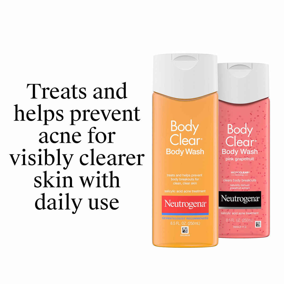 Neutrogena bottle on bathroom shelf suggesting daily use and routine convenience