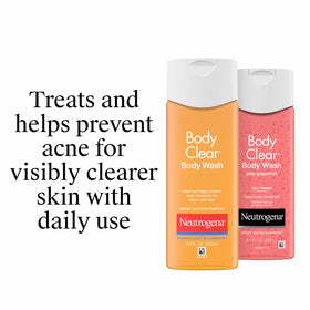 Neutrogena bottle on bathroom shelf suggesting daily use and routine convenience