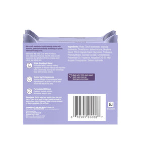 Neutrogena wipe on vanity at night illustrating calming bedtime routine benefit