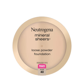 Neutrogena loose powder front packaging showing shade and lightweight benefit