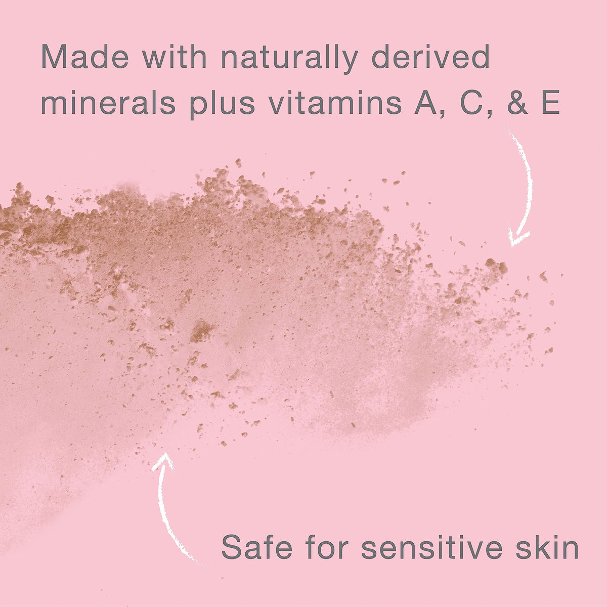 Neutrogena open jar top view displaying fine mineral powder with easy dispensing