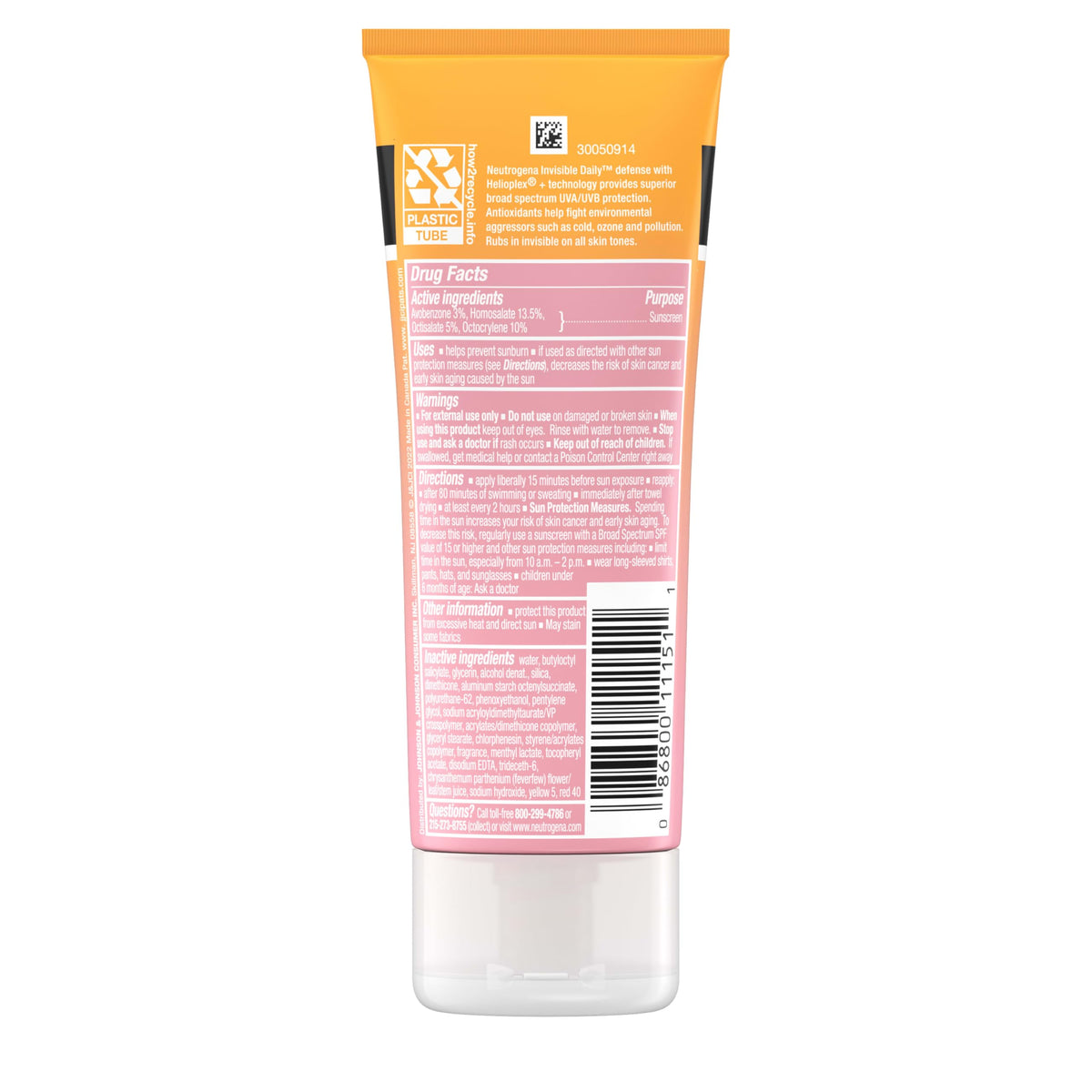 Neutrogena lotion rubbed into arm showing even coverage without white marks