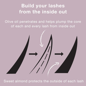 Neutrogena before and after lashes showing fuller conditioned lash effect