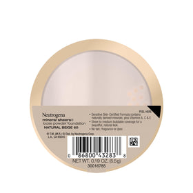 Neutrogena back label close-up highlighting vitamins A C E and ingredient transparency benefit
