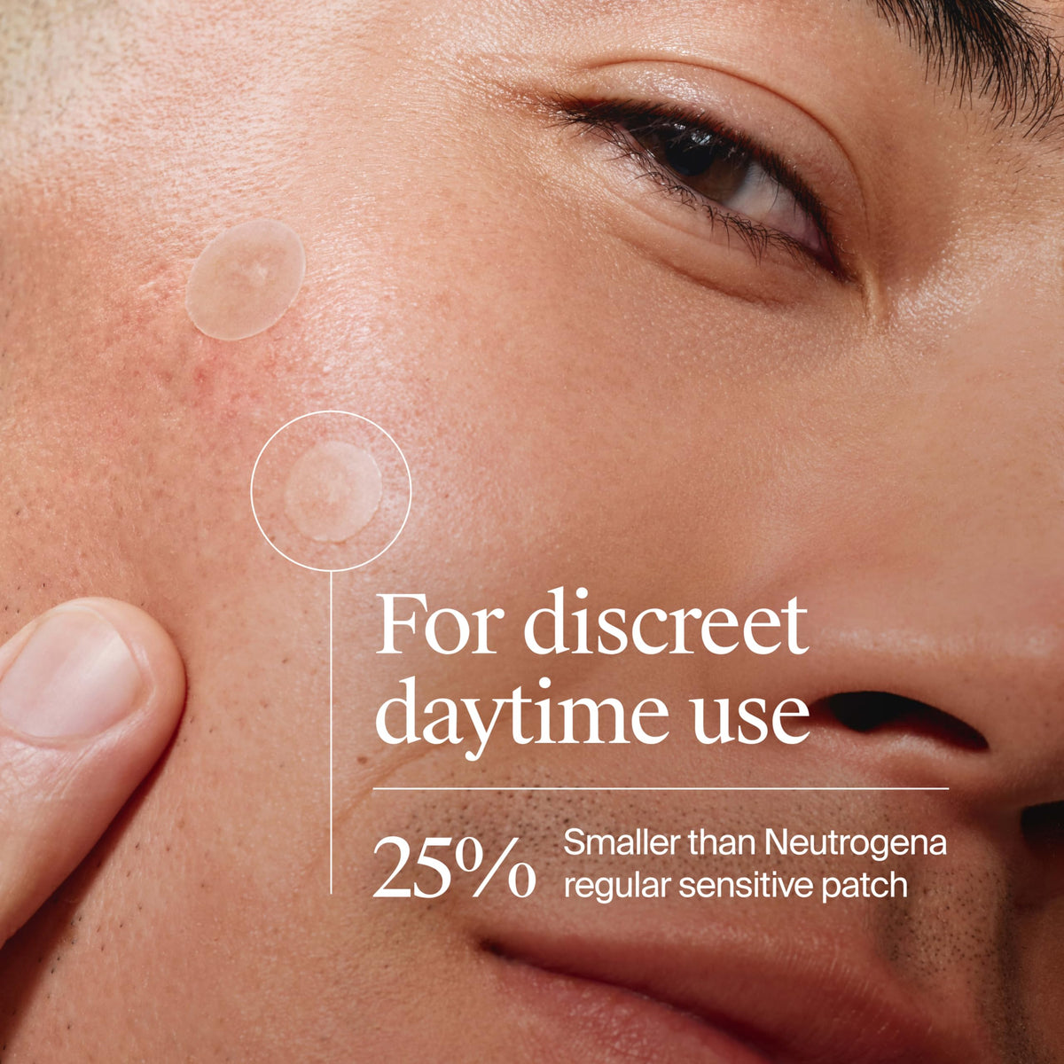 Neutrogena close-up of patch texture highlighting gentle hydrocolloid absorbency
