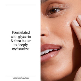 Neutrogena applied to neck and jawline for firming and smoothing benefits