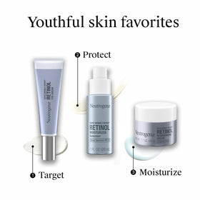 Neutrogena flatlay showing morning and evening routine pairing benefits