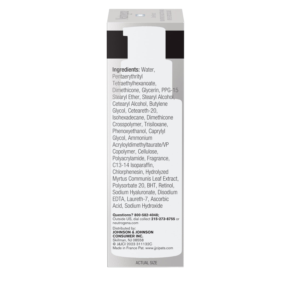 Neutrogena tube on nightstand near skincare items showing convenient nightly use